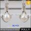 hot sale Simple pearl Earring Designs For Women silver earrings