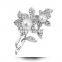 Cheap Fashion Flower Brooches New Design Wedding Rhinestone Wholesale