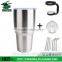 the top new design BPA free double wall stainless steel coffee cup with cover with straw