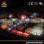 acrylic material scale commecial building models with clear interior design