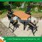 aluminium polywood garden table chair sets