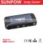 SUNPOW mini air compressor with car battery jump starter power bank