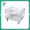 Hot sell high quality folding steel wire container,reasonable price