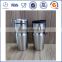 Hot sale printing BMW double wall stainless steel starbucks travel mug with spill proof lid