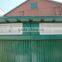 Flat roof metal storage shed