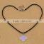 Sea Opal Necklace, with Waxed Linen Cord & Brass, zinc alloy lobster clas