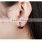 China Wholesale Market Stainless Steel Mens Silver Huggie Earrings