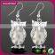 Costume Jewelry Purple Amethyst Owl Animal Earring