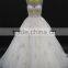 New designer design! Luxy ball gown silver lace champagne color sweetheart wedding gown with delicate beading belt