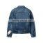 whole price men high quality denim slim blue wash long sleeve out coat outwear jeans jacket