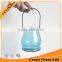 Wholesale Hanging Glass Candle Jar, Blue Painting Glass Candle Holder