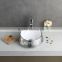 silver color bathroom ceramic art basin