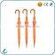 good quality promotion windproof orange fabric wood straight umbrella