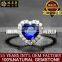 Factory wholesale Natural sapphire Royal Blue Ring Sri Lanka 18K Gold Heart