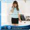 new style plain dyed ladies batwing sleeve pleated dress shirt