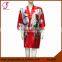 2606 Short Design Girl Pattern Kimono Satin Robe