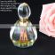 round shaped crystal perfume beautiful bottle with rainbow color
