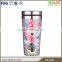 Double wall personalized plastic Mickey mouse coffee mugs
