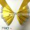 Gold pre tied chair sashes