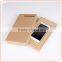 simple brown kraft paper box packaging for mobile phone with lids