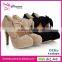 2015 Fashion New Vintage Style Woman Bowtie Lady Sexy High Heeled Dress Shoes