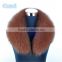 High Quality Real Whole Skin Black Fox Fur Accessories Collar For Down Jacket