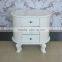 French Style Modern Living Room Cabinet Furniture White 3 Drawers Wood End Table
