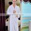 White waffle bathrobe.cotton bathrobe