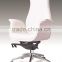 2016 hotsale high back confortable chair soft PU with aluminum fixed five star base