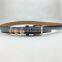 cheap price PU faux leather with gold metal element South America style belt for garment