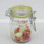 200ml Glass Spice Jar With Glass Locklid &Silicon Ring