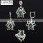 Sapphire Crystal Jewelry Set Price Ruby Emerald Sapphire NecklaceTZ-0179