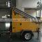 Chinese supplier 220V portable mobile diesel generator light tower vehicle-mounted light tower