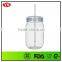 540ml Bpa Free Juice Plastic Bottle With Lid and Straw