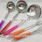 10 PCS 201 Colorful Plastic Handle Stainless Steel Cooking Ware KX-K002