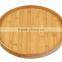 LC-9/Round Bamboo Serving Tray/Bamboo Tray For Tableware Kitchenware