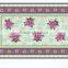 Newest transparent printed flowers all-in-one vinyl table cloth piece/roll