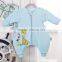 100% cotton anti kicking infant child foot sleeping bag thick filling for autumn and winter blue style