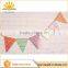 Best selling various colors of party string triangle banner party supplies