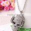 MYLOVE Long Diamond Headphone Skull Necklace