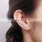 cheap wholesale stainless steel white stone gold stud earrings