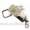 metal swivel usb 4gb , keychain usb drive laser print ,engraved metal usb with 8GB from SZ factory