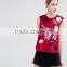 Guangzhou Factory price Fashion Embroidery Designs Ladies Tops Custom