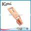 Bag Accessoried Rose Gold Customized Metal Zipper Slider And Puller