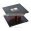 HomCom 32" Modern Square Double Deck Coffee Table - Black