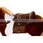 Qaba Kids Plush Ride On Walking Horse with Wheels - Brown
