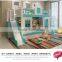 3 tier double cheap kids bunk beds colorful wooden kids bunk bed
