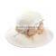 hot new products for 2014 Spring and summer Seaside bowknot fisherman straw hat lady hate para straw hat and cap custom logo