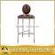 Bar table and chair set used with footrest
