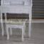 European Style White Wooden Dressing Table with Stool/K/D dresser/modern style dressing table